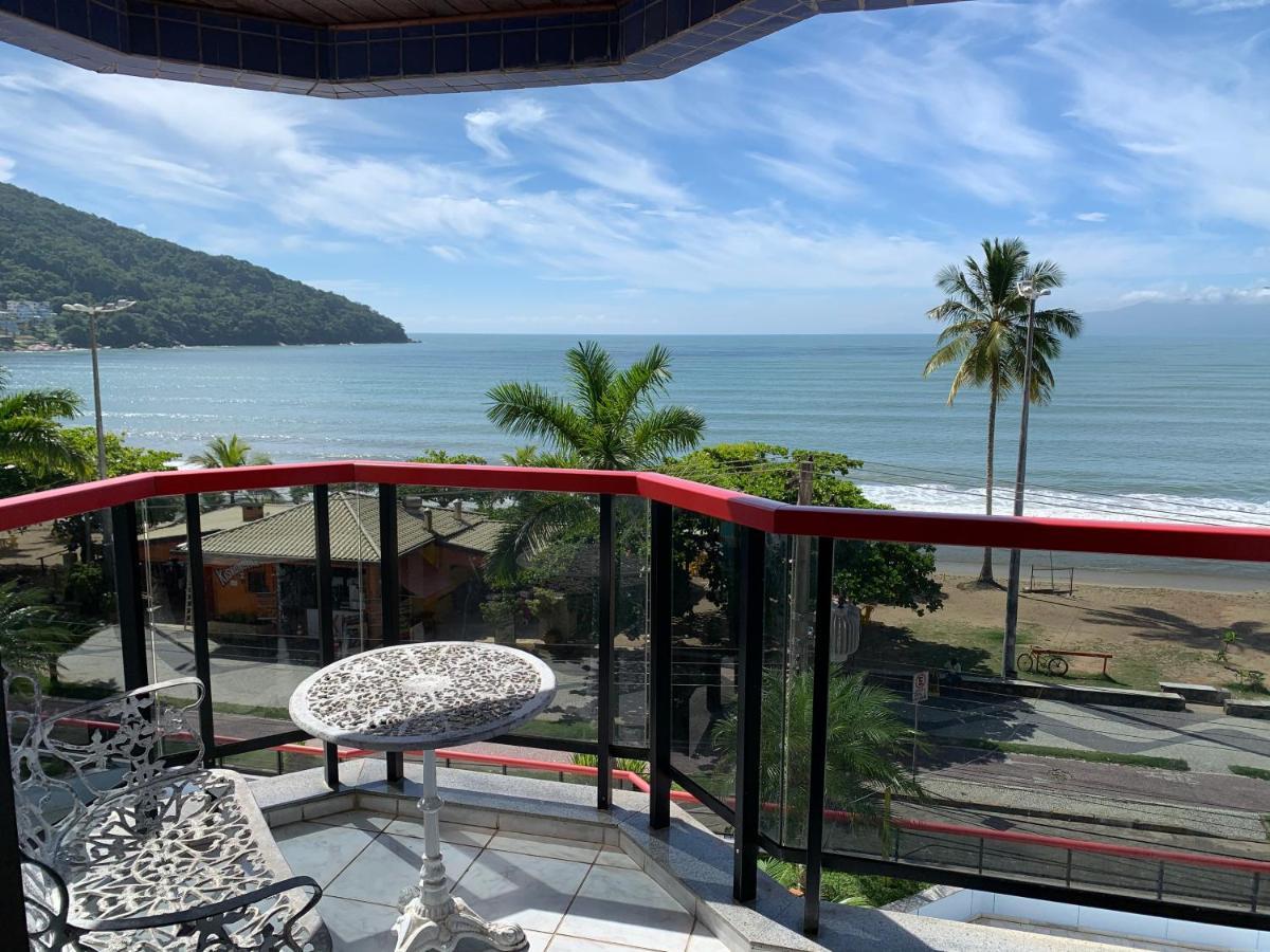 Apartamento Martim de Sá de frente pro mar Caraguatatuba Exterior foto